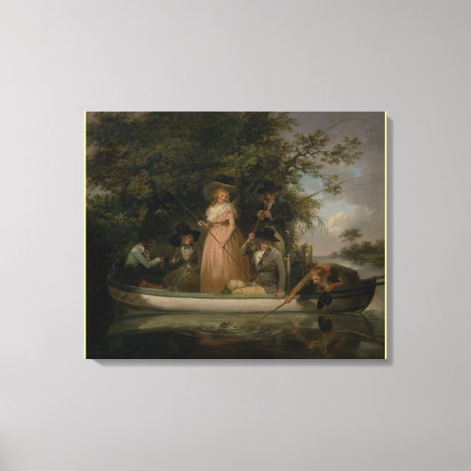 ジョージ・モーランドによるパーティーの釣り キャンバスプリント (正面)