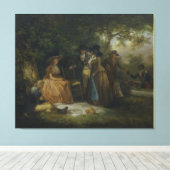 ジョージ・モーランドによる天使たちの姿 キャンバスプリント (インサイチュ (ウッドフロア))