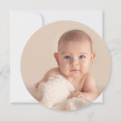 ジョージ ラウンド フォト サンクス カード。 招待状 (裏面)