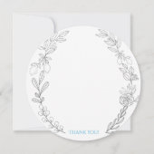 ジョージ ラウンド フォト サンクス カード。 招待状 (正面)