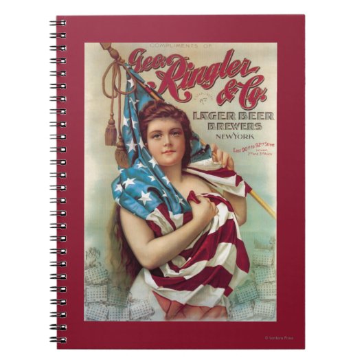 ジョージ・リングラービールポスター ノートブック (正面)