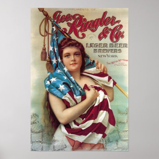 ジョージ・リングラービールポスター ポスター (正面)