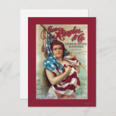 ジョージ・リングラービールポスター ポストカード (正面/裏面)