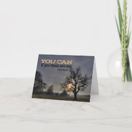 ジョージ・リーブス感動的引用文「君は出来る」 サンキューカード