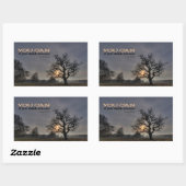 ジョージ・リーブス感動的引用文「君は出来る」 長方形シール (シート)