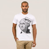 ジョージ・ワシントンおもしろいWTF Tシャツ (正面フル)