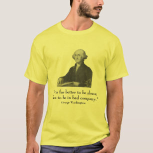 ジョージ・ワシントンおよび引用文 Tシャツ