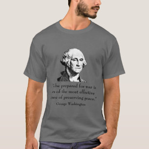ジョージ・ワシントンおよび引用文 Tシャツ