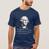 ジョージ・ワシントンおよび引用文 Tシャツ (正面)
