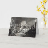 ジョージ・ワシントンおよび彼の大将の挨拶状 カード (黄色い花)