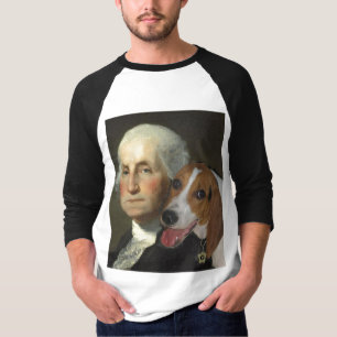 ジョージ・ワシントンおよび彼の犬 Tシャツ