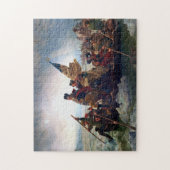 ジョージ・ワシントンがデラウェアを横切る ジグソーパズル (縦)