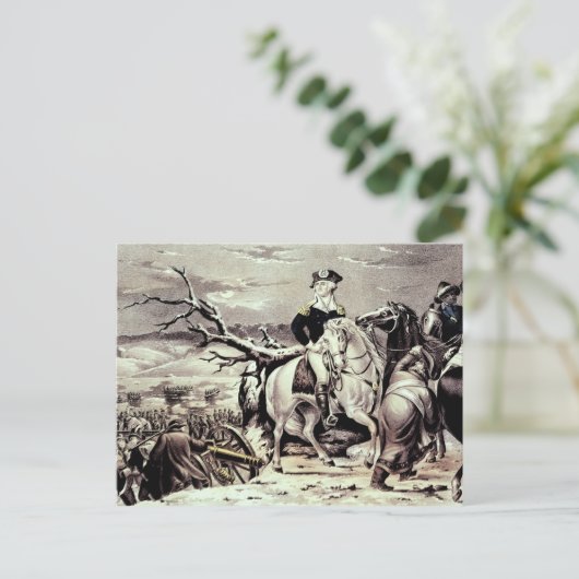 ジョージ・ワシントンがデラウェアを渡る ポストカード (スタンド正面)