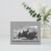 ジョージ・ワシントンがデラウェア川を渡る ポストカード (スタンド正面)