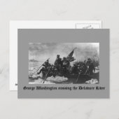ジョージ・ワシントンがデラウェア川を渡る ポストカード (正面/裏面)
