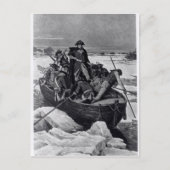 ジョージ・ワシントンがデラウェア川を渡る ポストカード (正面)