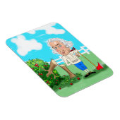 ジョージ・ワシントンとそのさくらんぼツリー マグネット (右側)