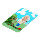 ジョージ・ワシントンとそのさくらんぼツリー マグネット (左側)