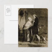 ジョージ・ワシントンとその母親 ポストカード (正面/裏面)