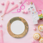 ジョージ·ワシントンとの統一された州の地図 ペーパープレート (パーティー)