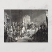 ジョージ・ワシントンと彼の将軍たち ポストカード (正面)