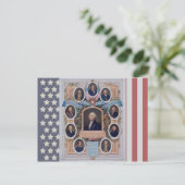 ジョージ・ワシントンと革命の将校 ポストカード (スタンド正面)