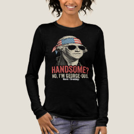 ジョージ・ワシントンのかっこいいレトロな愛国心 トライブレンドＴシャツ