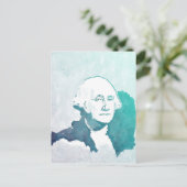 ジョージ・ワシントンのポップアートのポートレート 案内ポストカード (スタンド正面)