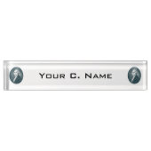 ジョージ・ワシントンのポートレートの楕円形 デスクネームプレート (正面)