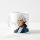 ジョージ・ワシントンのマグ#10 "礼儀" コーヒーマグカップ (正面左)