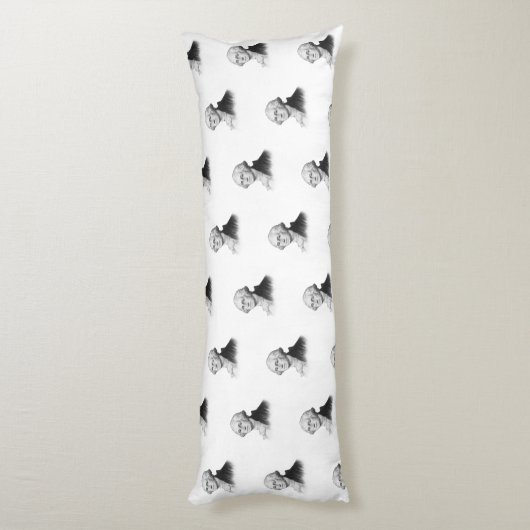 ジョージ・ワシントンのヴィンテージのポートレートの絵画 ボディピロー (裏面 (縦))