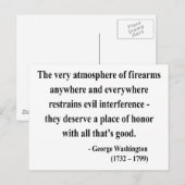 ジョージ・ワシントンの名言7a ポストカード (正面/裏面)