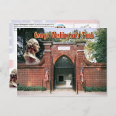 ジョージ・ワシントンの墓、山・バーノン ポストカード (正面/裏面)