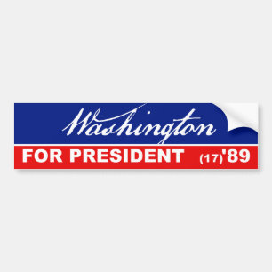 ジョージ・ワシントンの大統領1789バンパーステッカー バンパーステッカー