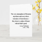 ジョージ・ワシントンの引用文7a カード (黄色い花)