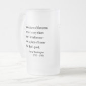 ジョージ・ワシントンの引用文7a フロストグラスビールジョッキ (正面左)