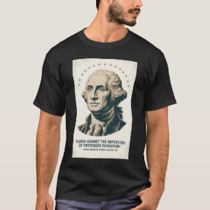 ジョージ・ワシントンの引用 アメリカ大統領の芸術 Tシャツ