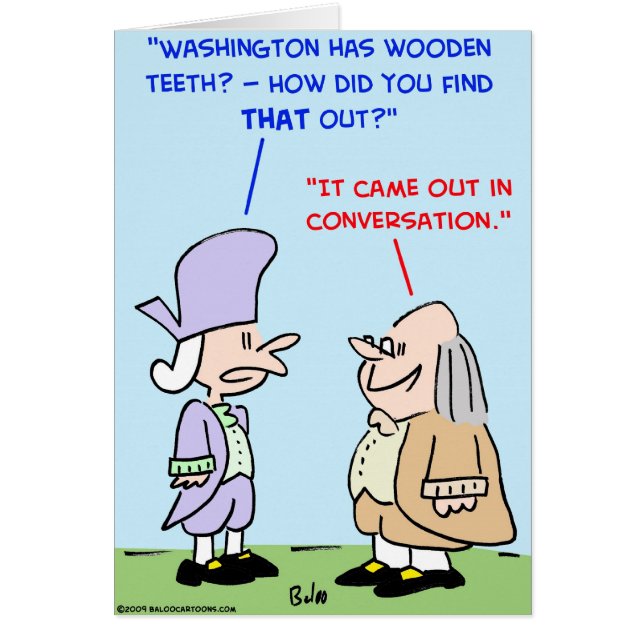 ジョージ・ワシントンの木の歯 (正面)