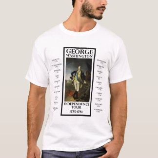 ジョージ・ワシントンの独立旅行 Tシャツ