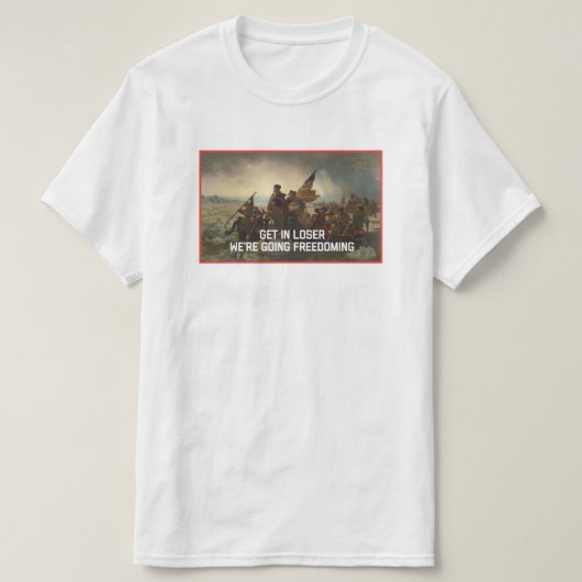 ジョージ・ワシントンの自由/愛国心が強いTシャツ Tシャツ (デザイン正面)