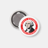 ジョージ・ワシントンの誕生日 マグネット (正面/裏面)