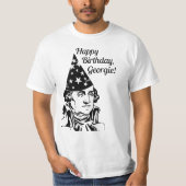 ジョージ・ワシントンの誕生日 Tシャツ (正面)