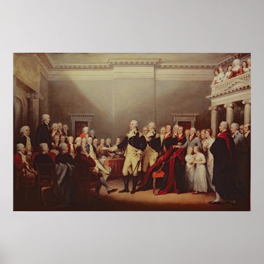 ジョージ・ワシントンの辞任 ポスター (正面)