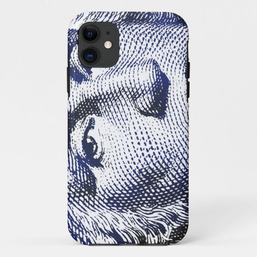 ジョージ・ワシントンの青- iPhoneの場合 Case-Mate iPhoneケース (裏面)