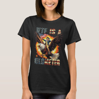 ジョージ・ワシントンの騎乗は面白いか Tシャツ