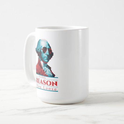 ジョージ・ワシントンもしを裏切るだけだ コーヒーマグカップ (正面左)