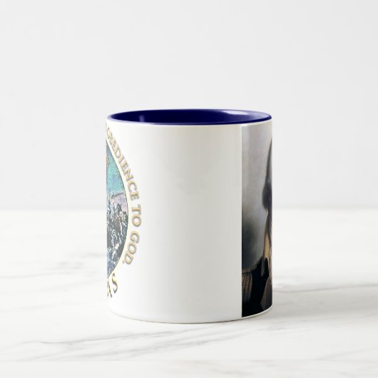 ジョージ・ワシントンテキサス州のお茶会のマグ ツートーンマグカップ (中央)