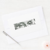 ジョージ・ワシントンドル紙幣 長方形シール (封筒)