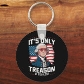 ジョージ・ワシントン君が負けるのは反もし逆だけじゃない キーホルダー (正面)