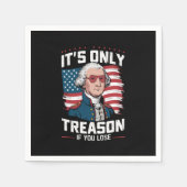 ジョージ・ワシントン君が負けるのは反もし逆だけじゃない スタンダードカクテルナプキン (正面)